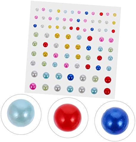 Jojofuny 5 Sets Face Rhinestone Stickers