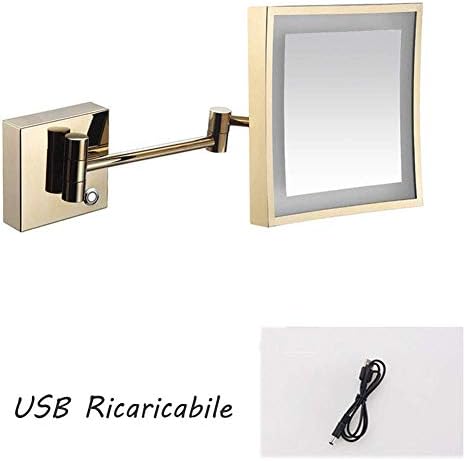 Wall Mounted Makeup Mirror with Lights 3X Magnification