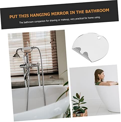 Ipetboom 1Set Shatterproof Fog Less Bathroom Mirror