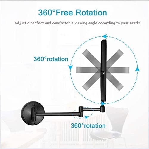 DEIHGE Wall Mounted Makeup Mirror 360 Rotation