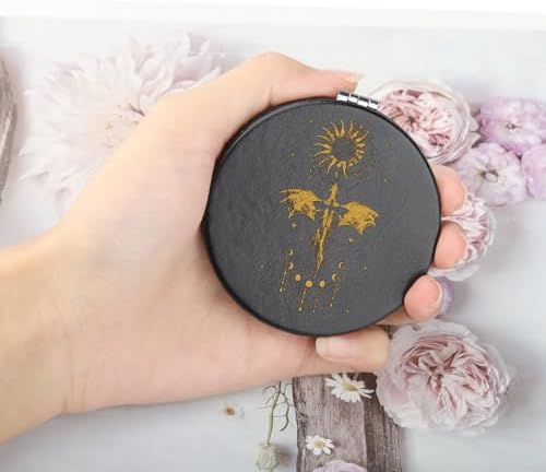 WSNANG Dragon Wing Makeup Mirror Compact Portable Foldable