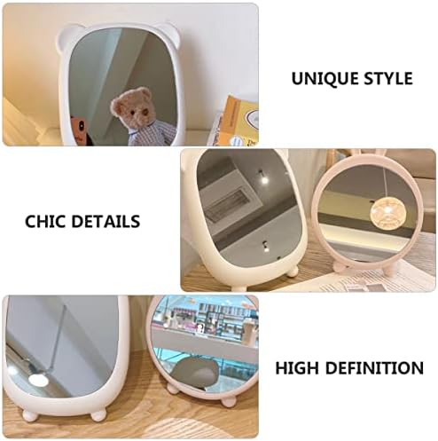 Hemoton Cute Bear Design Makeup Mirror