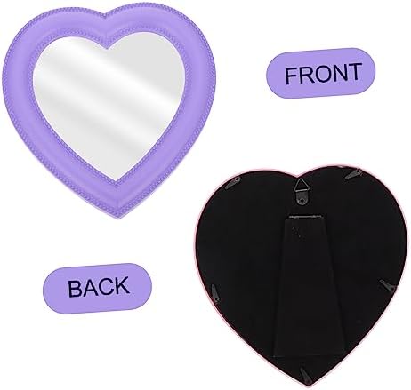 Cabilock Heart-Shaped Makeup Mirror for Vanity Wall or Desktop