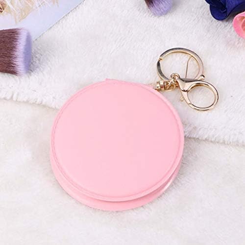 Double-Sided Compact LED Mirror with PU Leather Frame