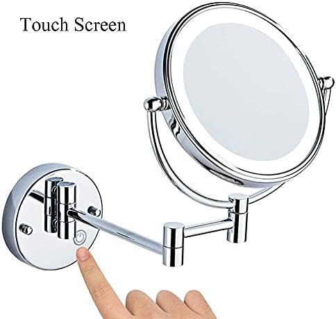 DEIHGE 8 Inch Double-Sided Magnifying Vanity Mirror with LED