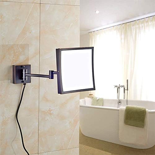 ZADIKO Wall Vanity Mirror with 3X Magnification and LED Light