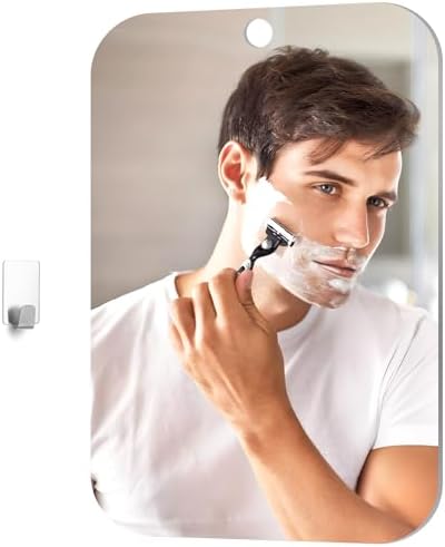 Tyqour 8x10 Inch Fogless Wall Hanging Shower Mirror