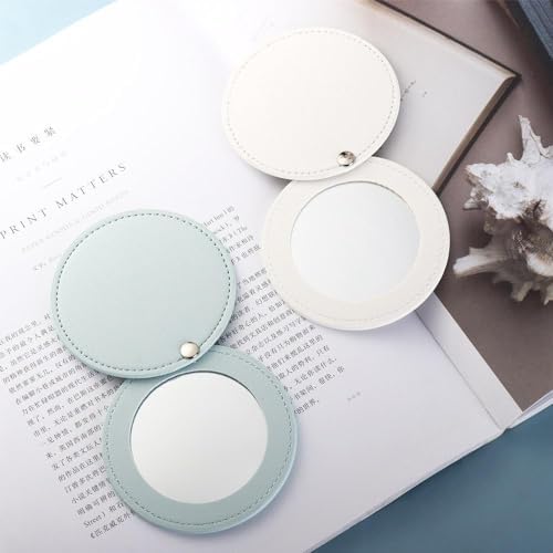 Portable Round Compact Pocket Mirror for Travel
