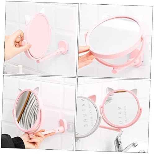 Wall-Mounted Folding Mirror for Bathroom and Vanity Use