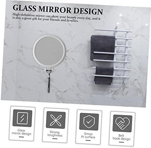 BIUDECO Wall-Mounted Vanity Mirror with Adjustable Angle