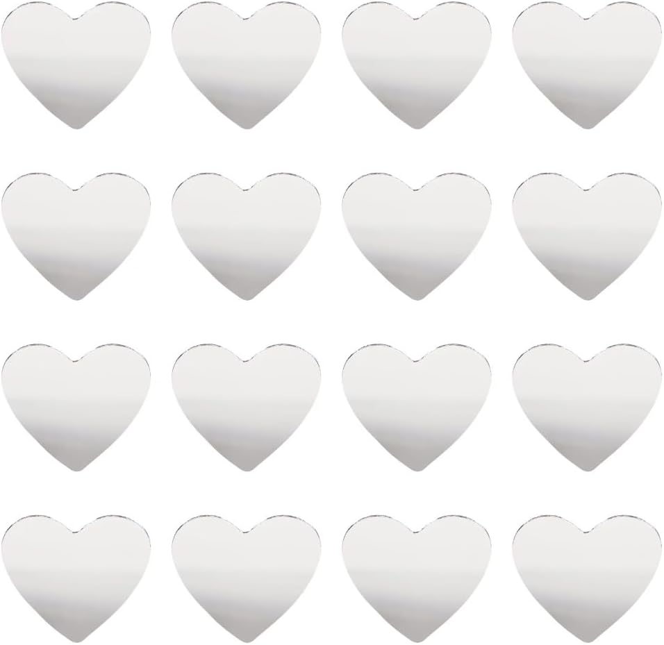 Heart-Shaped DIY Makeup Mirror with Rhinestone Frame 1