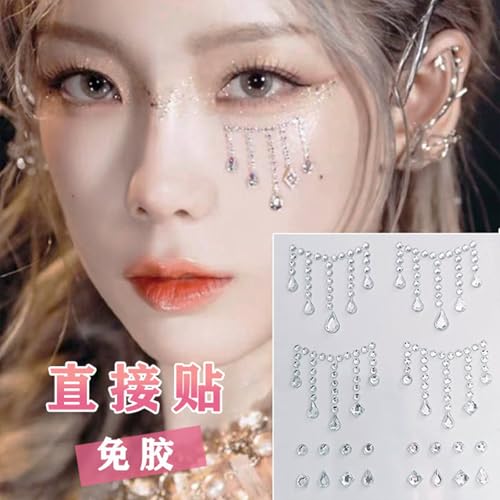 5D Self Adhesive Face Gems Pearls for Makeup and Crafts