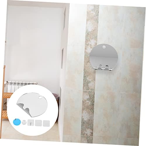 Portable Bathroom Mirror with Suction Cups and Anti-Fog Design