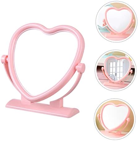 WRITWAA Heart Shaped Double Sided Vanity Mirror