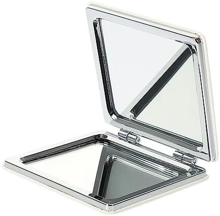 Portable Makeup Mirror Clamshell Compact for Travel and Daily Use