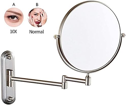 DEIHGE Wall-Mounted Brass Makeup Mirror