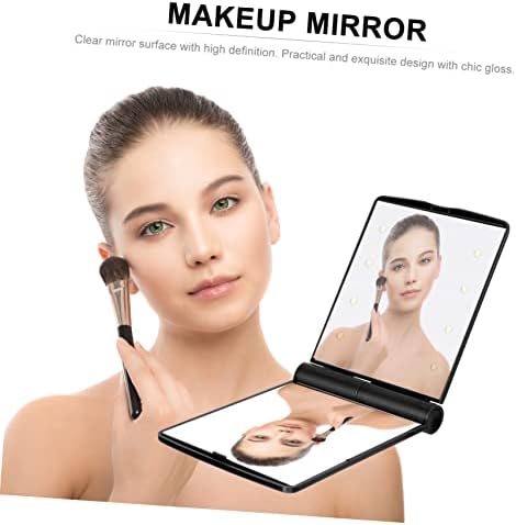 SAFIGLE Foldable LED Makeup Mirror Travel Portable