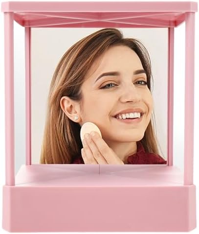 True Reflection Non Reversing Makeup Mirror Pink