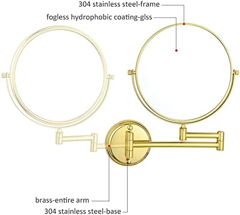 NOVOCE 8 Inch Double Sided Makeup Mirror with 3X Magnification 1