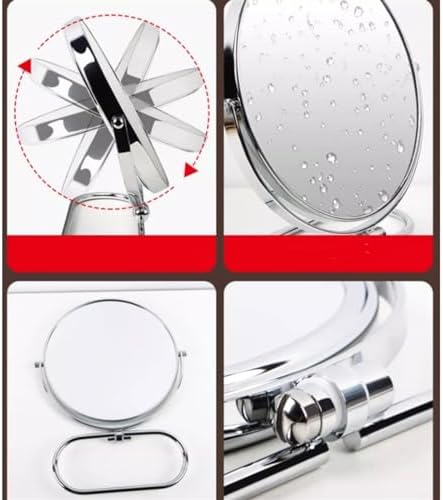 Luxury Wall-Mounted Makeup Mirror with HD Silver Plating