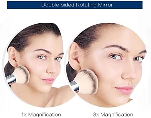 DEIHGE 8 Wall-Mounted Makeup Mirror with 3X Magnification