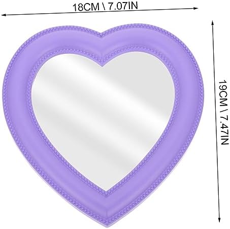 Gatuida 2pcs Heart Shape Makeup Mirror