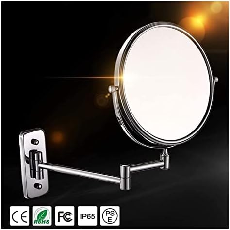 KARFRI 8-inch 10X Magnifying Wall-Mounted Vanity Mirror