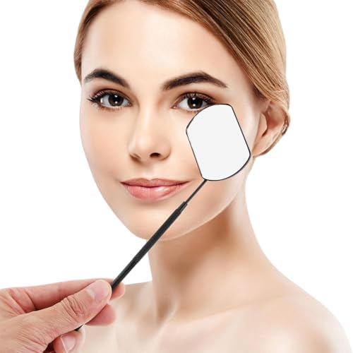 BESTYASH Stainless Steel Eyelash Mirror with Handheld Design