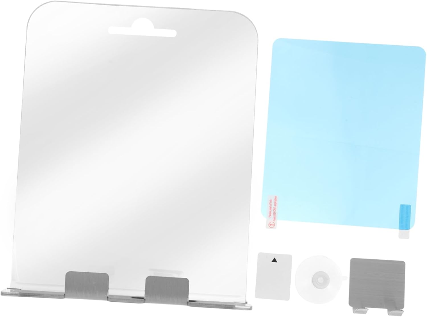 Fogless Shower Mirror with Shelf and Hooks
