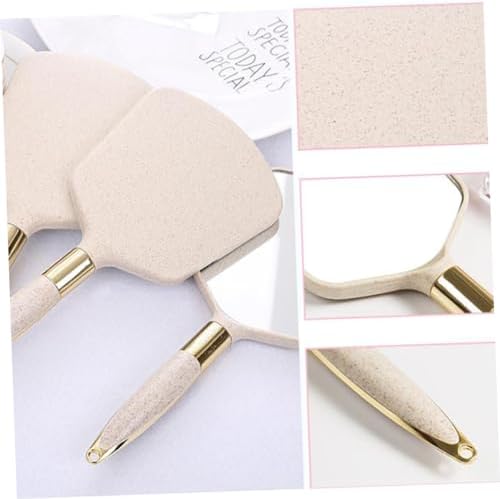 Handheld Makeup Mirror with Handle for Travel and Home Use