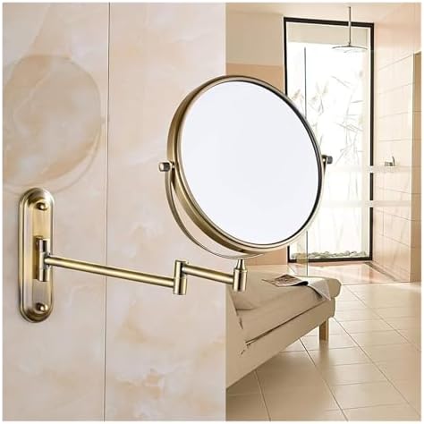 Wall Mounted Lighted Makeup Mirror with 10X Magnification