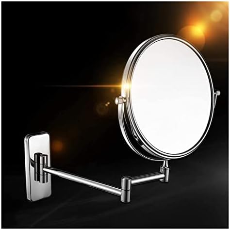 Wall-Mounted Double-Sided Folding Vanity Mirror with 7X Magnification