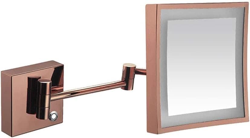 LCARY Wall Mounted Makeup Mirror with Lights and 3X Magnification