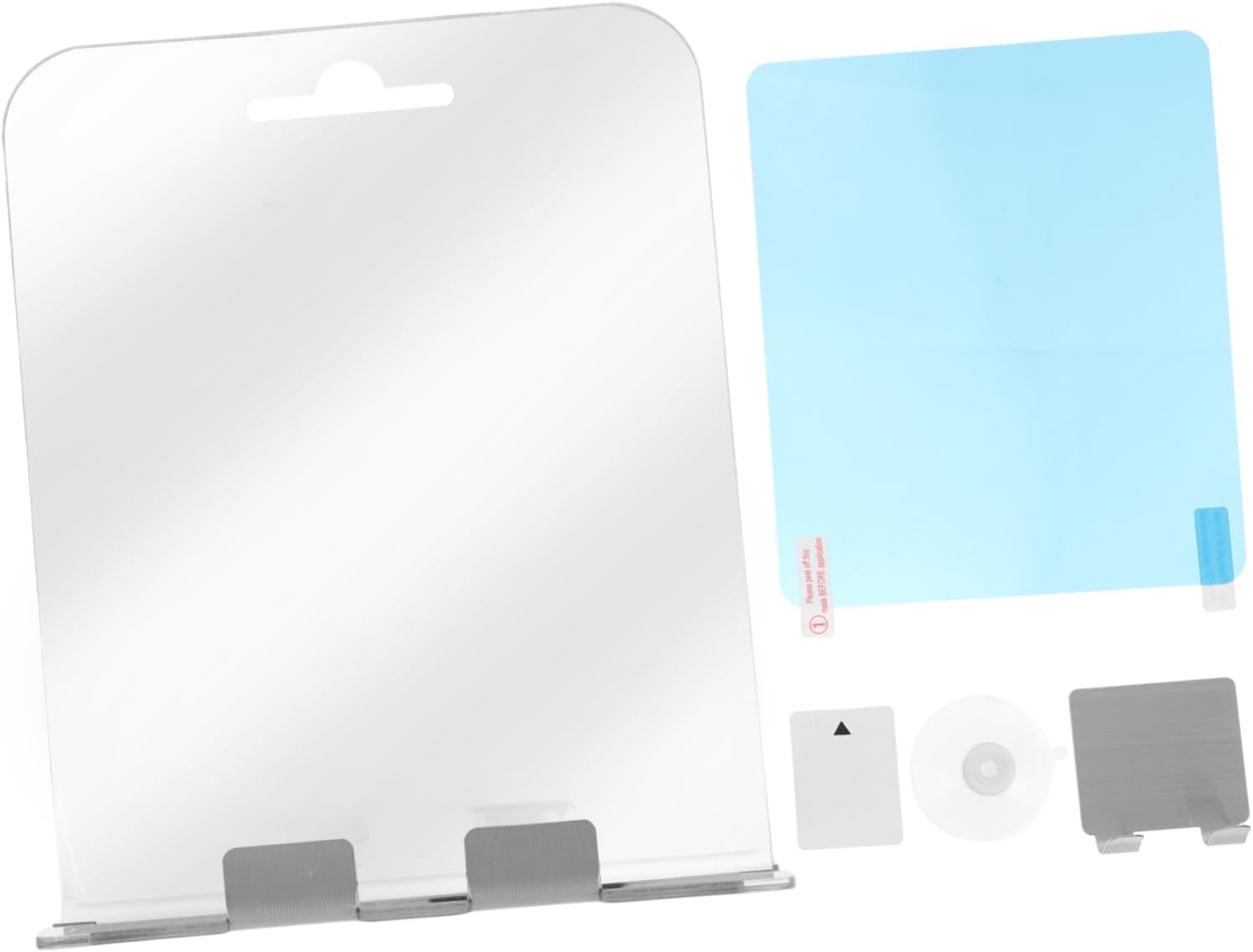 PRETYZOOM Wall Mount Shower Mirror with Razor Holder