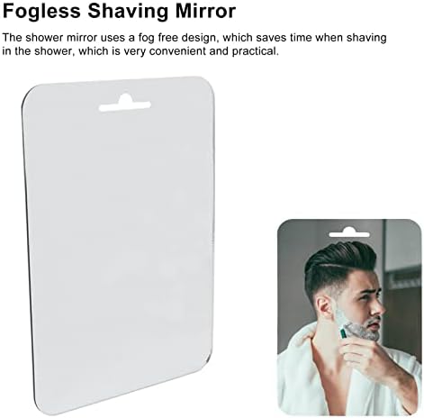 AMONIDA Fogless Shower Mirror with Hook