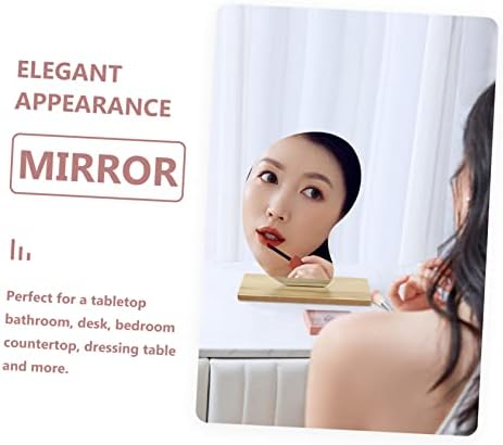 Elegant Flip Movable Makeup Mirror with LED Stand