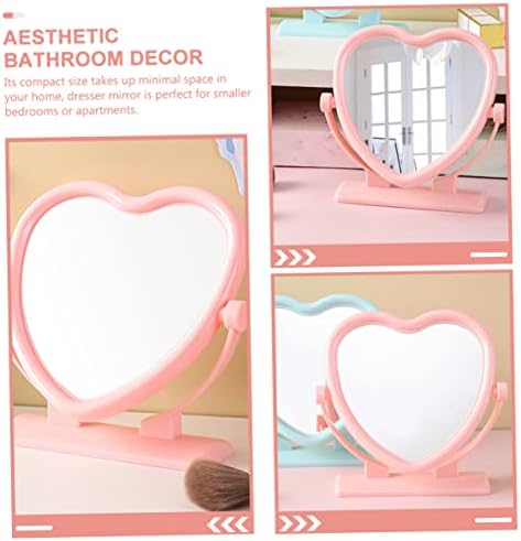 WRITWAA Heart Shaped Double Sided Vanity Mirror