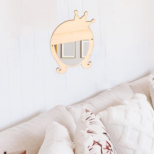 Beaupretty Cartoon Wall-Mounted Makeup Mirror