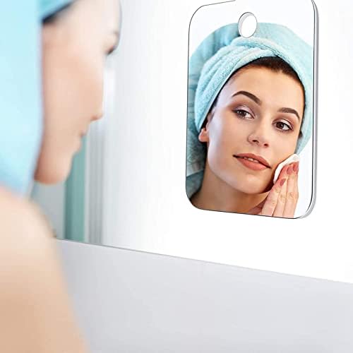 Acrylic Shower Shaving Mirror for Men Women Anti-Fog Travel