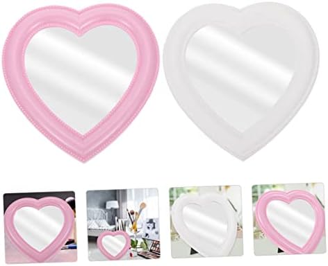 Heart Design Wall Mirror Set for Home Use