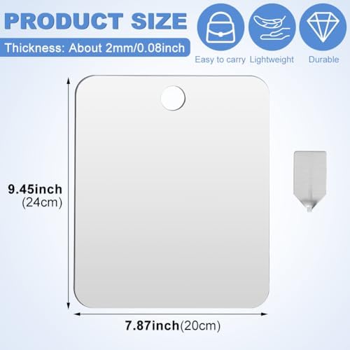 HINMAYGO Fogless Shower Mirror for Shaving 945 x 787 Wall Hanging