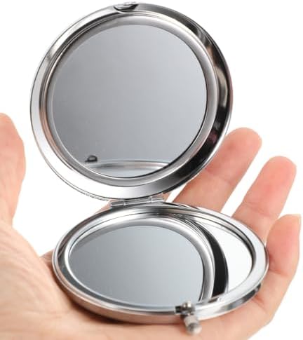 LALAFINA Rhinestone Compact Mirror Double-Sided