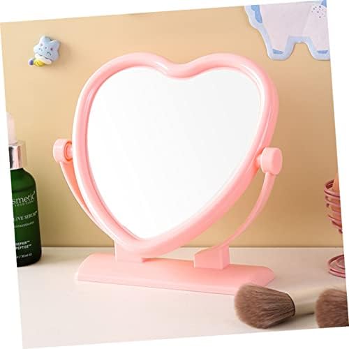 Vaguelly Heart Shaped Double Sided Vanity Mirror 1