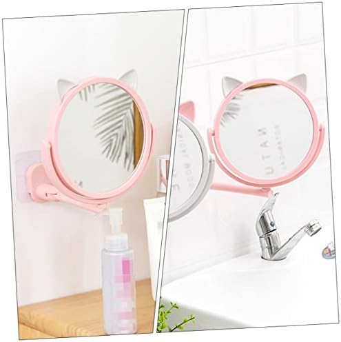 Wall-Mounted Folding Mirror for Bathroom and Vanity Use