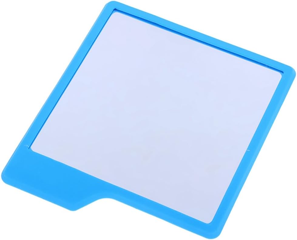 Blue Silicone Shower Mirror with Self-Grips 1