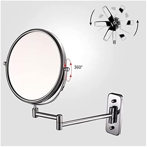 KARFRI 8-inch 10X Magnifying Wall-Mounted Vanity Mirror
