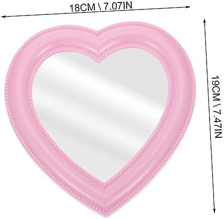 VINTORKY Heart-Shaped Wall-Mounted Makeup Mirror for Vanity