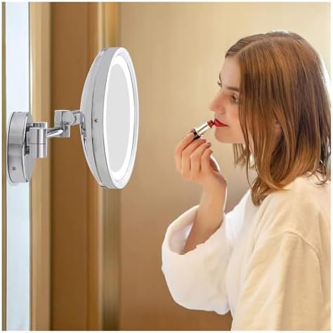 LED Vanity Mirror with Touch Sensor and Swivel Arm
