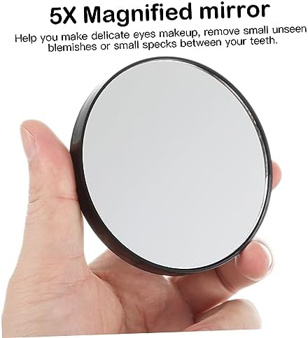 DEARMAMY Compact 5x Magnifying Mirror with Suction Cups