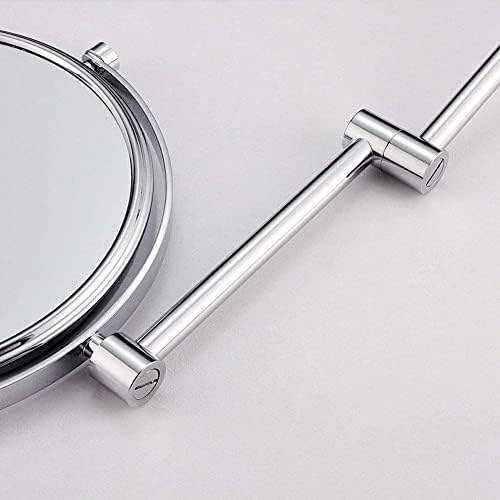 8 Inch Double Sided Wall Mount Makeup Mirror with 10X Magnification